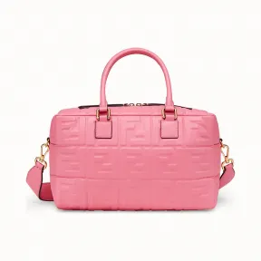 芬迪/Fendi 小号波士顿包_粉色皮革波士顿包 8BL141 A72 VF170V