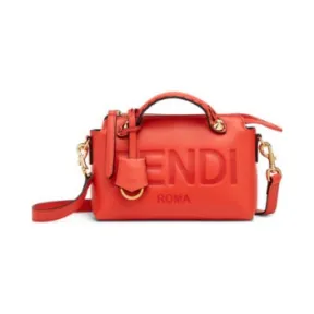 芬迪/Fendi By The Way迷你手袋 - 红色皮革小号波士顿包 8BL145AC9LF0C3Q 8056867741459