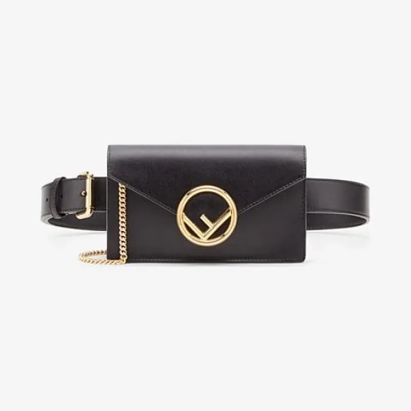 芬迪/Fendi 腰包_黑色皮革腰包 8BM005 A0K KF0KUR