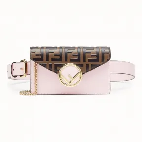 芬迪/Fendi 腰包_粉红色皮革腰包 8BM005 A6C BF15RZ