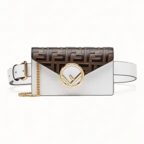 芬迪/Fendi 腰包_白色皮质腰包 8BM005 A6C BF15S1