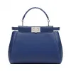 芬迪/Fendi 女士蓝色MINI PEEKABOO软羊革包袋 8BN244 K4P F0X9V