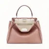 芬迪/Fendi PEEKABOO REGULAR_粉红色皮革手袋 8BN290 Q0J F13DX
