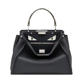 芬迪/Fendi 女士蓝色PEEKABOO REGULAR皮革包袋 8BN290 SGY F06R8