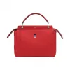 芬迪/Fendi 醋栗红色DOTCOM小牛皮手提包 8BN293 5QL F03BC
