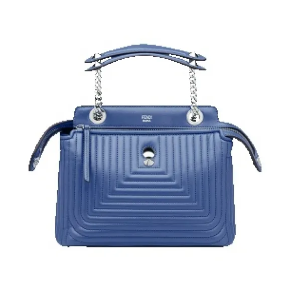 芬迪/Fendi 女士蓝色DOTCOM CLICK皮革包袋 8BN299 U9M F0X9V