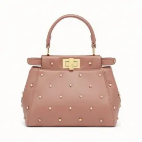 芬迪/Fendi PEEKABOO XS手袋_粉红色皮质迷你手袋 8BN309 A5P 4F10HW