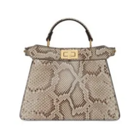 芬迪/Fendi Peekaboo ISeeU Small Fabric Green     8BN327AGXQF1K3B