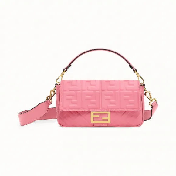 芬迪/Fendi BAGUETTE手袋_粉红色皮质手袋 8BR600 A72 VF170V