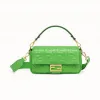 芬迪/Fendi 绿色纳帕皮革手袋 8BR600A72VF19W7