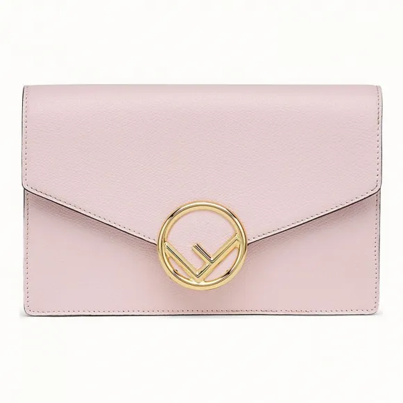 芬迪/Fendi 链带皮夹_粉红色皮质迷你手袋 8BS006 A18 BF01KW