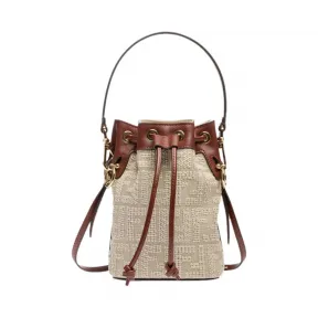 芬迪/Fendi 全新 FENDI 芬迪 手袋 MON TRESOR 8BS010 ACOD F1C0W 水桶包/斜挎包 8BS010-ACOD-F1C0W