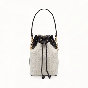 芬迪/Fendi 女士 米色帆布迷你手袋 8BS010A9P6F0WNA