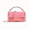 芬迪/Fendi 迷你BAGUETTE_粉红色皮质手袋 8BS017 A72 VF170V