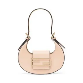 芬迪/Fendi 迷你牛角包浅粉色皮革迷你手袋-女士手袋-FENDI芬迪中国官网 8BS065AAIWF14N1-8054321212637