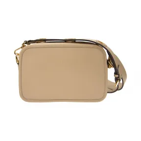 芬迪/Fendi  杏色 牛皮 女士 相机包 8BT28721HF111C