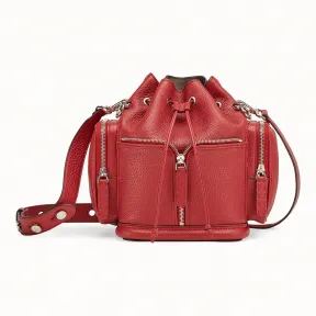 芬迪/Fendi MON TRESOR_红色皮质手袋 8BT301 NDU F0QC9