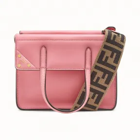 芬迪/Fendi  FLIP小号_粉红色皮质手袋 8BT306 A5D YF0L17