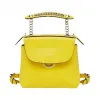 芬迪/Fendi 女士黄色皮革包袋 8BZ041 2IH F0CHF