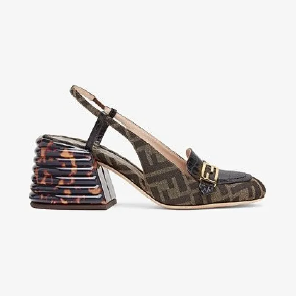 芬迪/Fendi 棕色布料轻便鞋 8J7066AAXLF0XLL