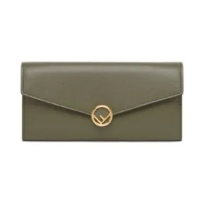 芬迪/Fendi 欧式零钱包-绿色真皮零钱包 8M0251A18BF14QC 8055512685704