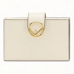 芬迪/Fendi 卡片套_白色折边皮质卡包 8M0301 A0K KF0VWM