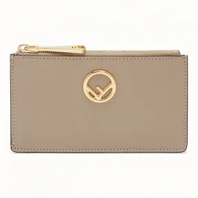 芬迪/Fendi 卡片夹_灰色皮质手拿包 8M0348 A18 BF0E65