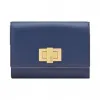 芬迪/Fendi 女士蓝色PEEKABOO WALLET小牛皮小型皮具 8M0359 SFH F07NF