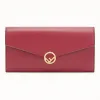 芬迪/Fendi 链带长款皮夹_红色皮夹 8M0365 A0K KF0J3V