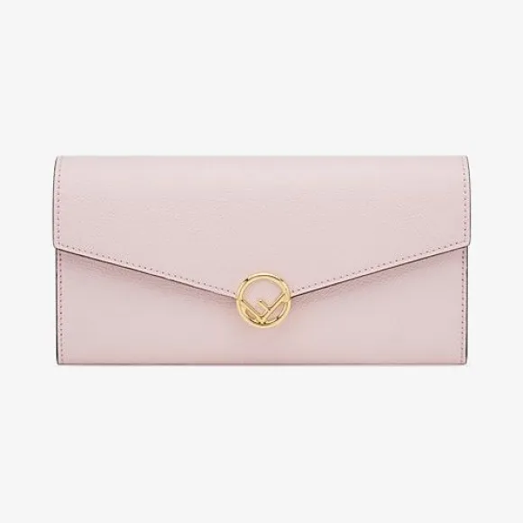 芬迪/Fendi 链带长款皮夹_粉红色皮质皮夹 8M0365 A18 BF01KW