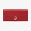 芬迪/Fendi 链带长款皮夹_红色皮夹 8M0365 A18 BF0MVV