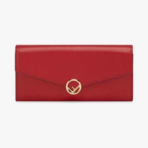 芬迪/Fendi 链带长款皮夹_红色皮夹 8M0365 A18 BF0MVV