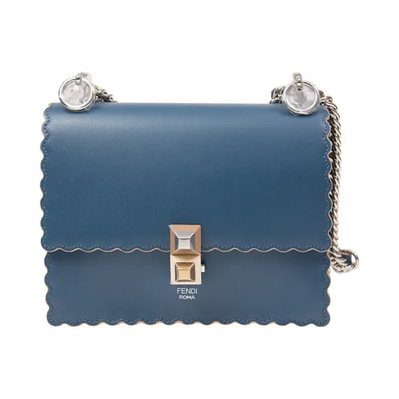 芬迪/Fendi  蓝色 牛皮  手提包 8M0381A18QF12G3