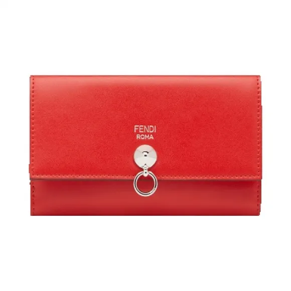 芬迪/Fendi 女士红色WALLET小牛皮小型皮具 8M0383 SME F0ADR