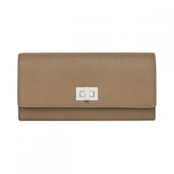 芬迪/Fendi 长款皮夹 皮革 米色 8M0427A91BF1F20 8056867614128