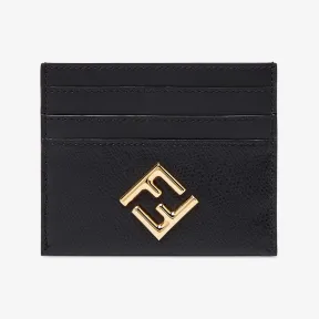 芬迪/Fendi FF Diamonds卡夹-黑色平口皮质卡夹-女士卡夹和小配饰 8M0445ALWAF0KUR 8056582936642