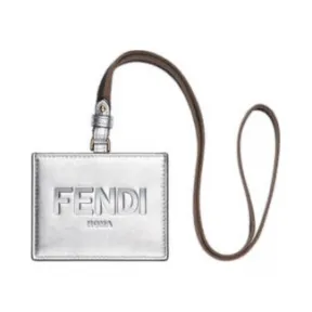芬迪/Fendi 姓名牌 皮革 银色 8M0452AK61F0RXT 8054321437337