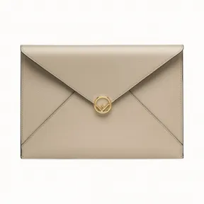 芬迪/Fendi 扁平手拿包_米色皮质手拿包 8N0152 A18 BF0E65