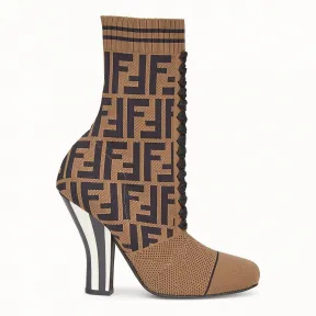 芬迪/Fendi 靴子_拼色织物踝靴 8T6514 A2C RF10T8