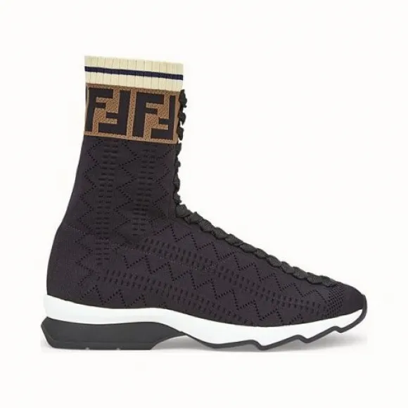 芬迪/Fendi 黑色布料运动靴 8T6515A3GZF13RH