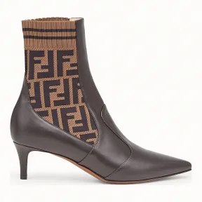 芬迪/Fendi 靴子_棕色皮革靴子 8T6668 A3G WF13CT