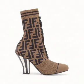 芬迪/Fendi 靴子_拼色布料及踝靴 8T6763 A2C RF10T8