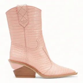 芬迪/Fendi 靴子_粉红色鳄鱼纹及踝靴 8T6785 TC3 F0QF7