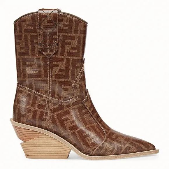 芬迪/Fendi 靴子_拼色布料及踝靴 8T6785 YLZ F0CMY