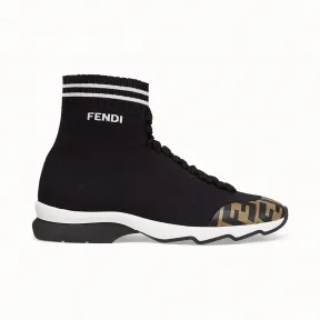 芬迪/Fendi 运动鞋_黑色帆布运动鞋 8T6835 A62 2F15EJ