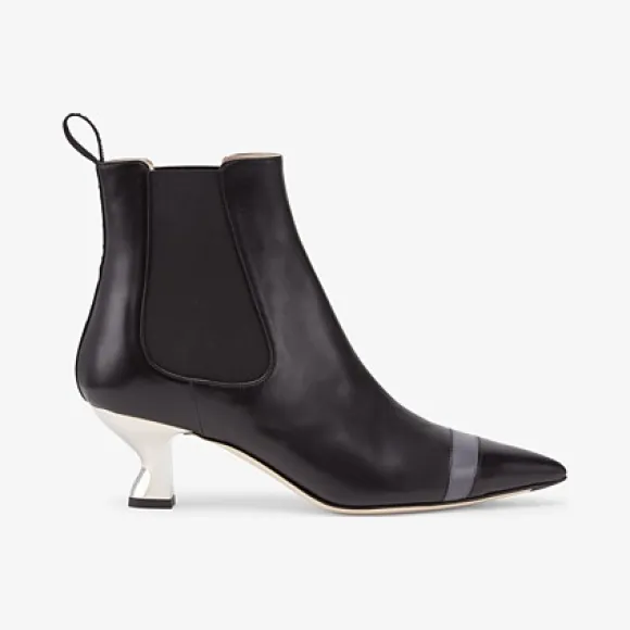 芬迪/Fendi 黑色皮革短靴 8T6956A2C9F17S3