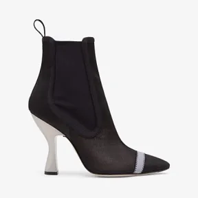 芬迪/Fendi 黑色网眼布短靴 8T6957A8CDF17S7