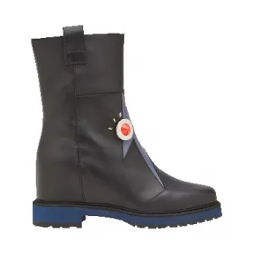 芬迪/Fendi 女士黑色ANKLE BOOTS皮革鞋履 8U6402 S5X F04N6