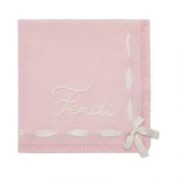 芬迪/Fendi 粉红色棉质针织婴儿毛毯-婴儿毛毯-FENDI芬迪中国官网 BUJ201AJ21F0C11-8056867861577