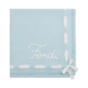 芬迪/Fendi 浅蓝色棉纱婴儿毛毯-婴儿毛毯-FENDI芬迪中国官网 BUJ201AJ21F19J4-8056867861584